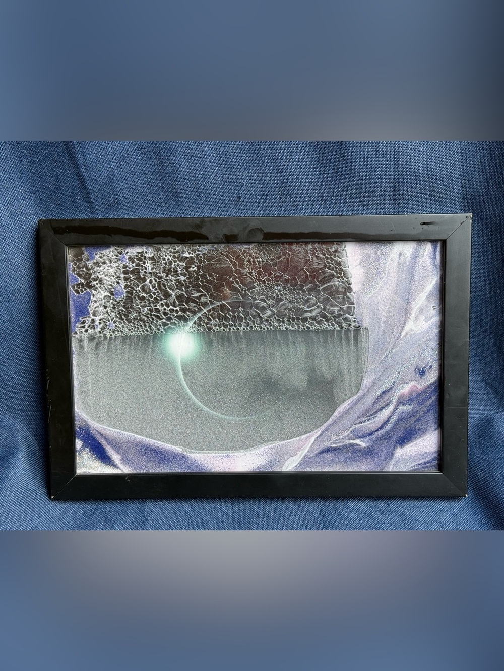Klaus Bosch Diamond Ring Movie Moving Sand Art 12.5" Small Shifting Frame